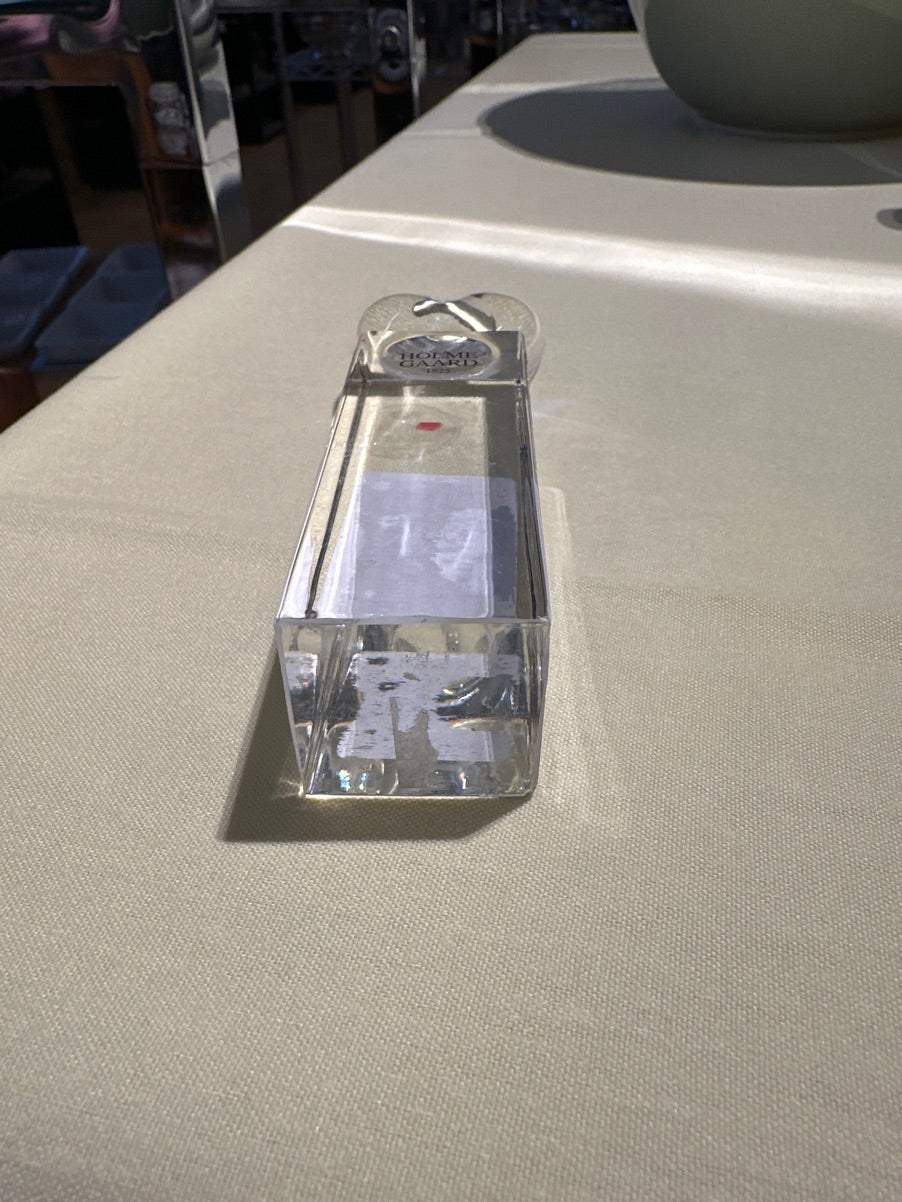 Holmegaard hjertelysestage i klart glas,